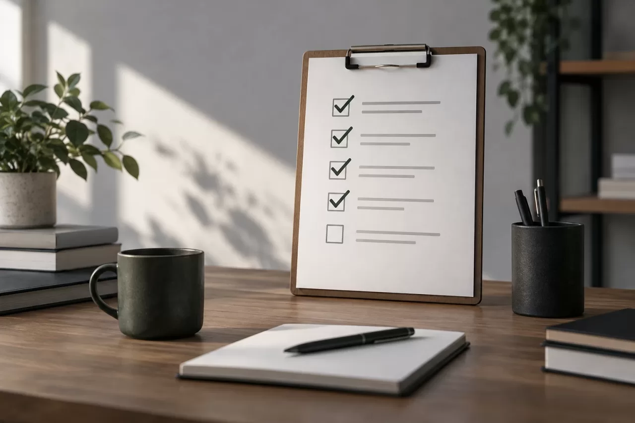 Checklist for improving the process — DedicatedPHP visual guide