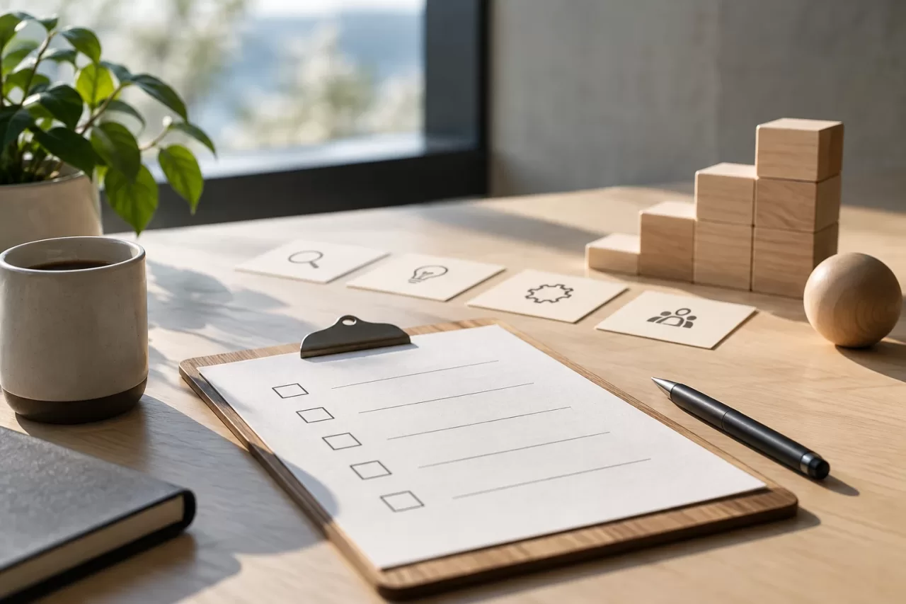 Checklist before committing to the next increment — DedicatedPHP visual guide