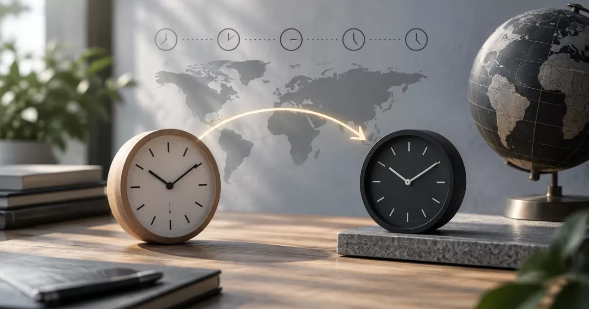 Diagram of a migration from local dates to UTC instants using explicit time zones and data verification