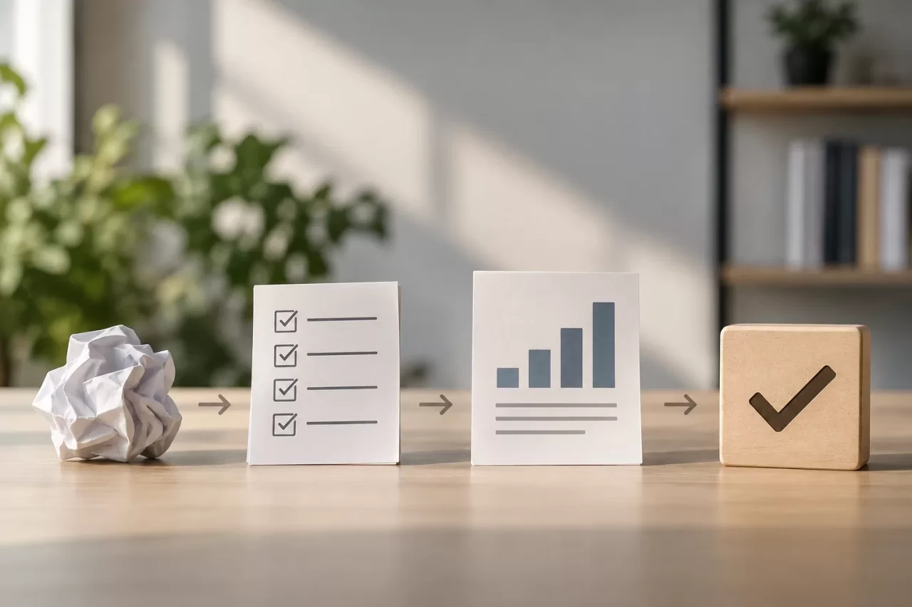 A Brief Template for Turning an Issue into a Decision — DedicatedPHP visual guide